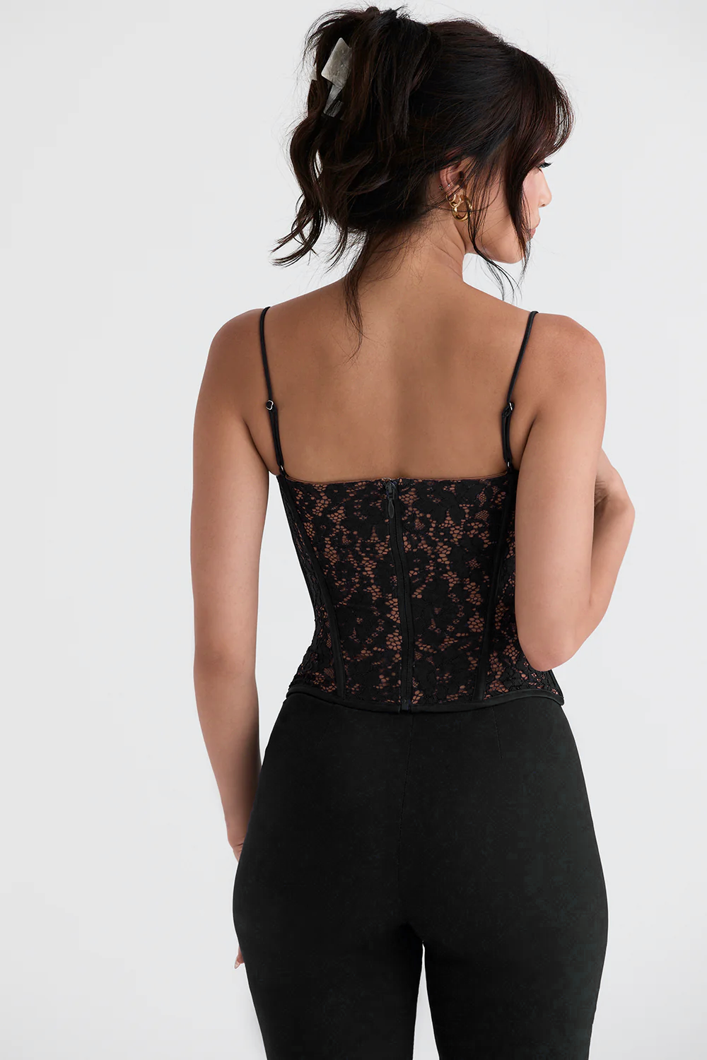 Corset en Dentelle Noir Samantha