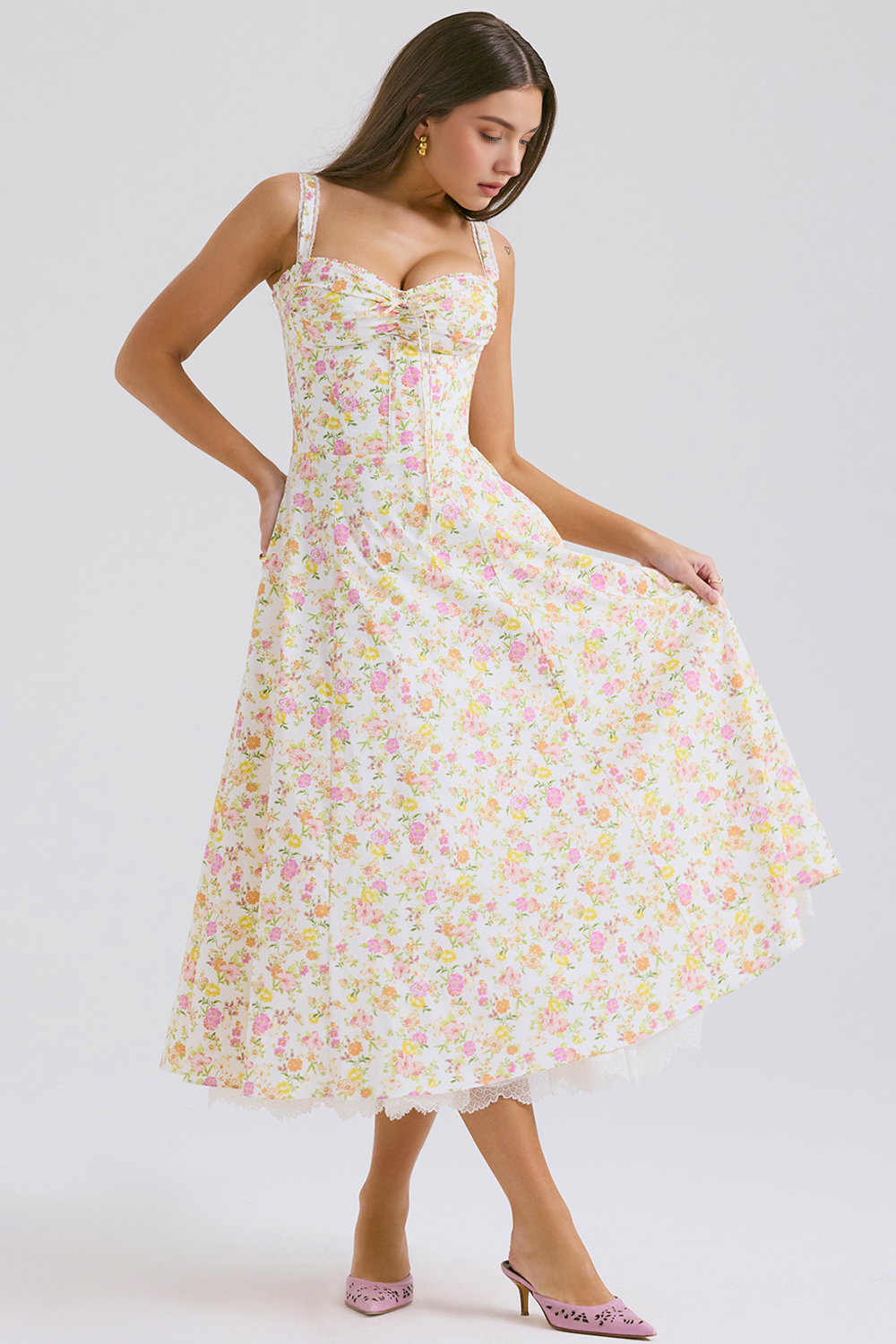 Robe Bustier en Dentelle Valentina