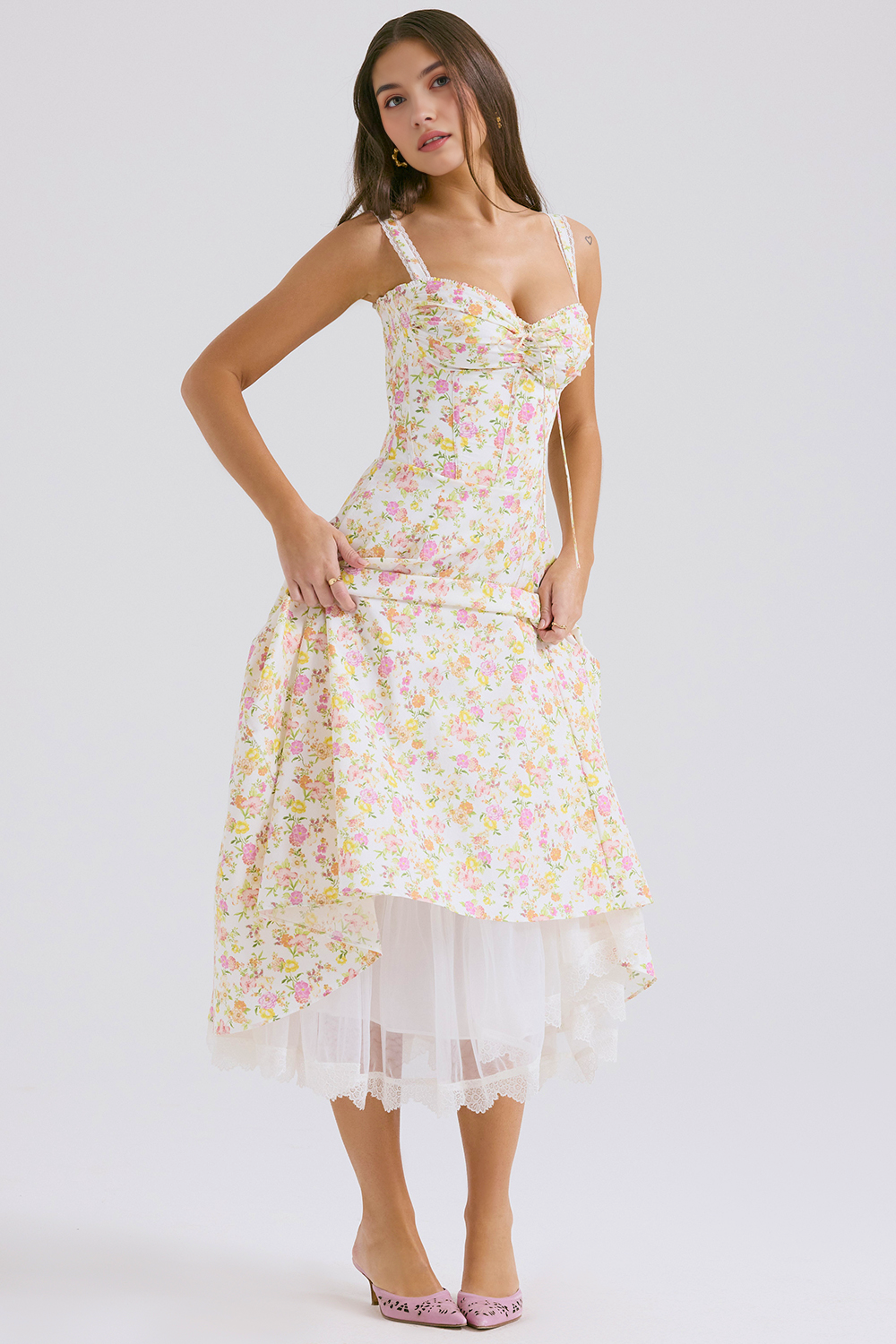 Robe Bustier en Dentelle Valentina
