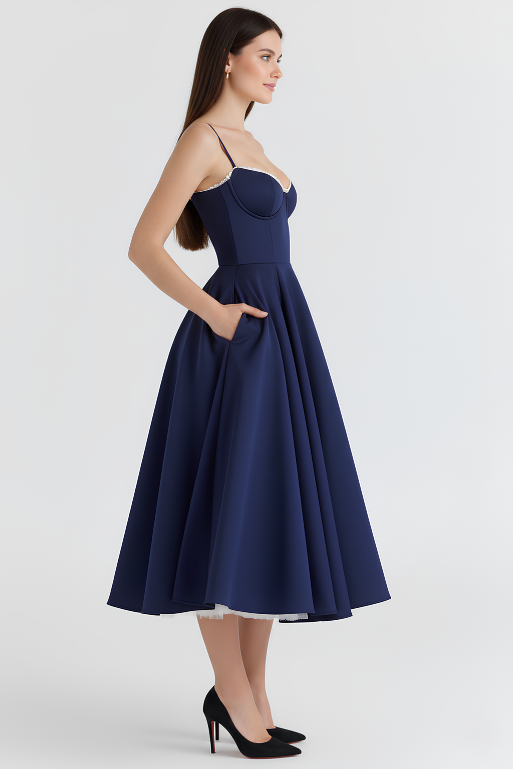 Robe Midi Cloe - Double Épaisseur