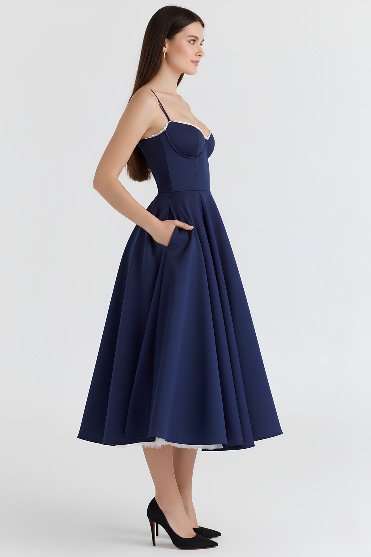 Robe Midi Cloe - Double Épaisseur