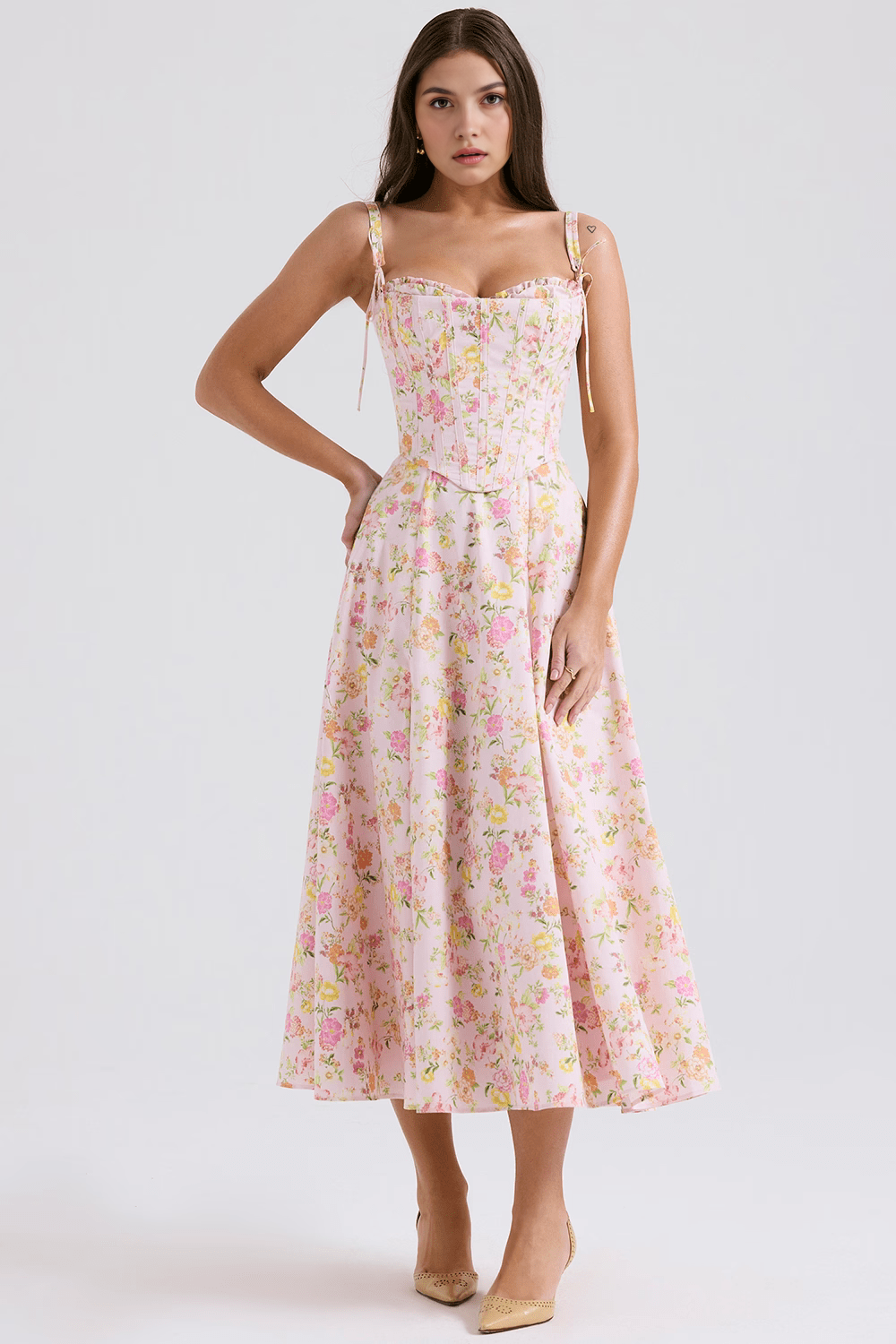 Robe Midi Louise + Corset Amovible