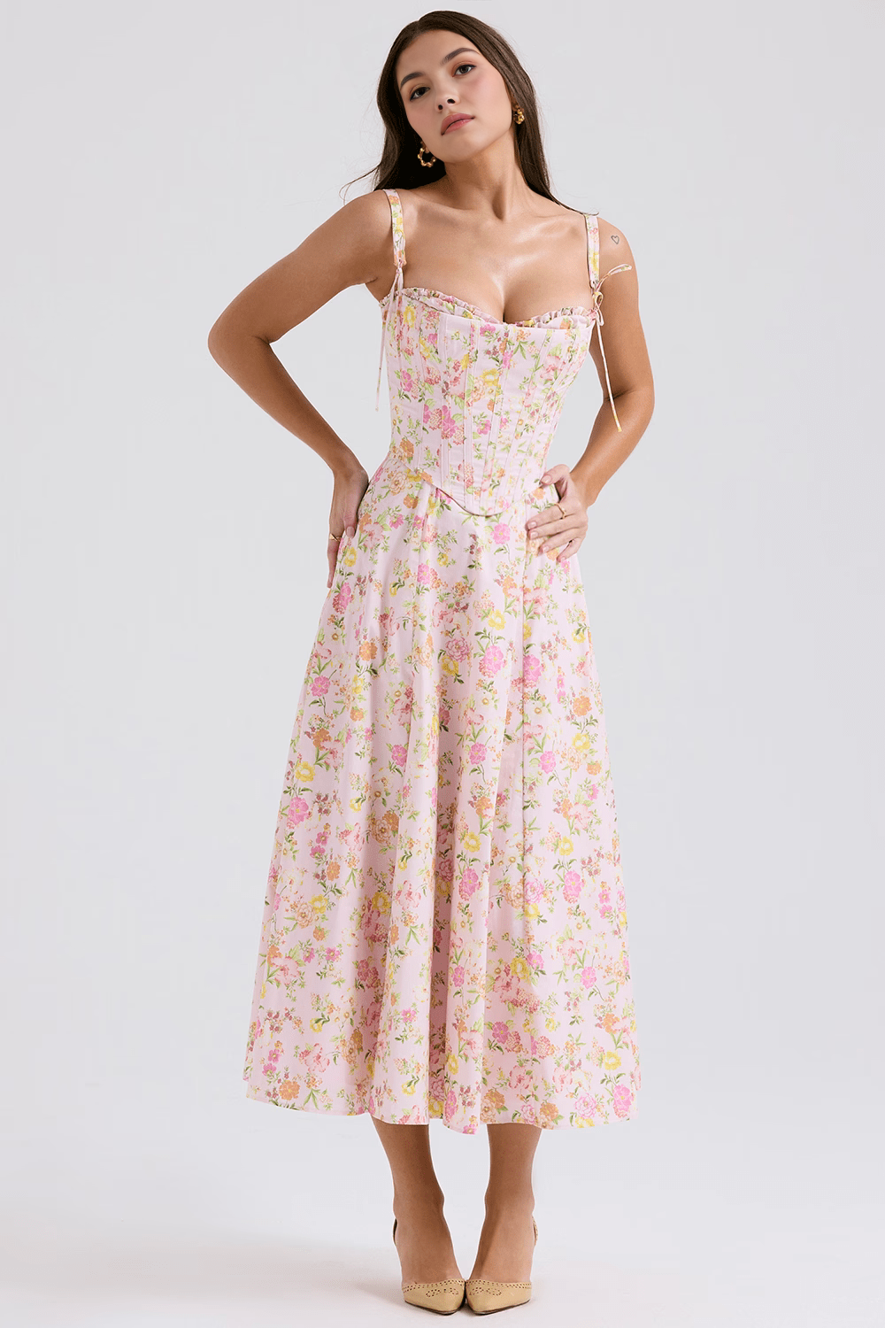 Robe Midi Louise + Corset Amovible