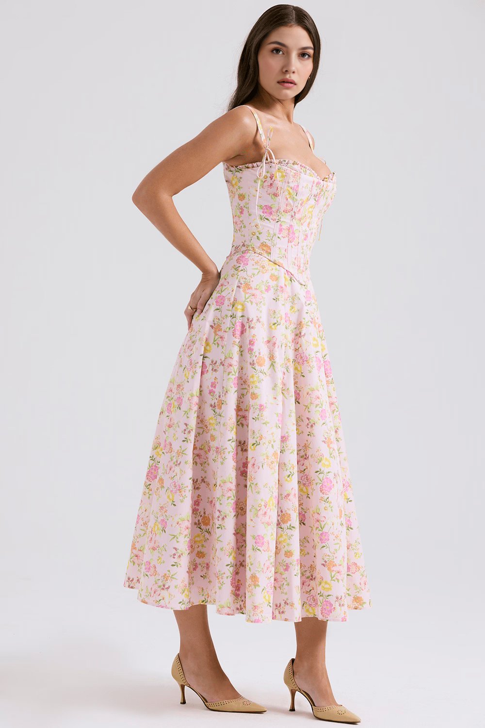 Robe Midi Louise + Corset Amovible