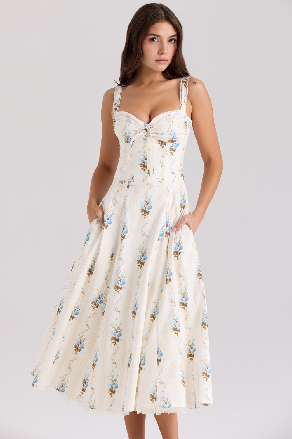 Robe Bustier en Dentelle Valentina
