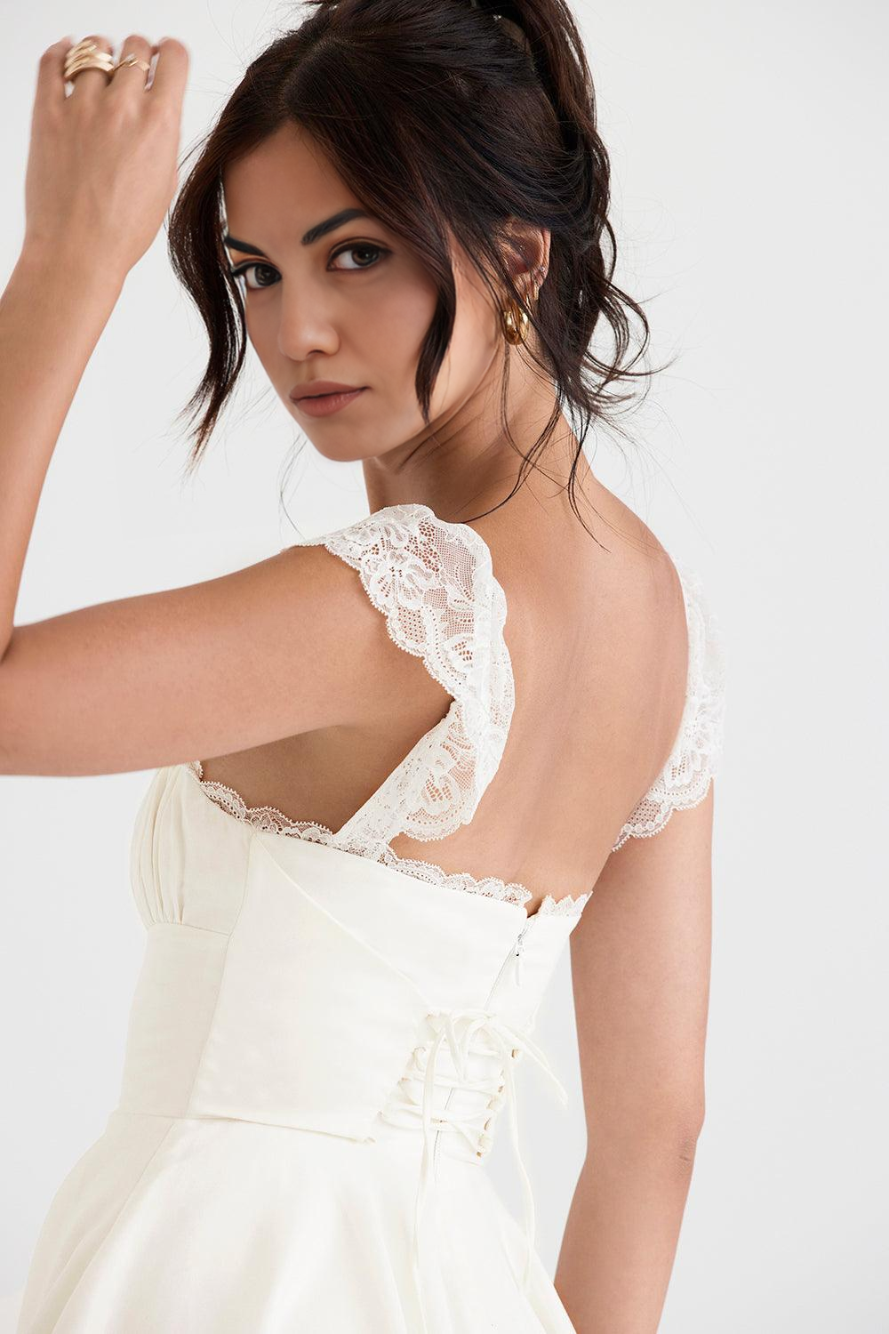Robe Bustier en Dentelle Jasmin