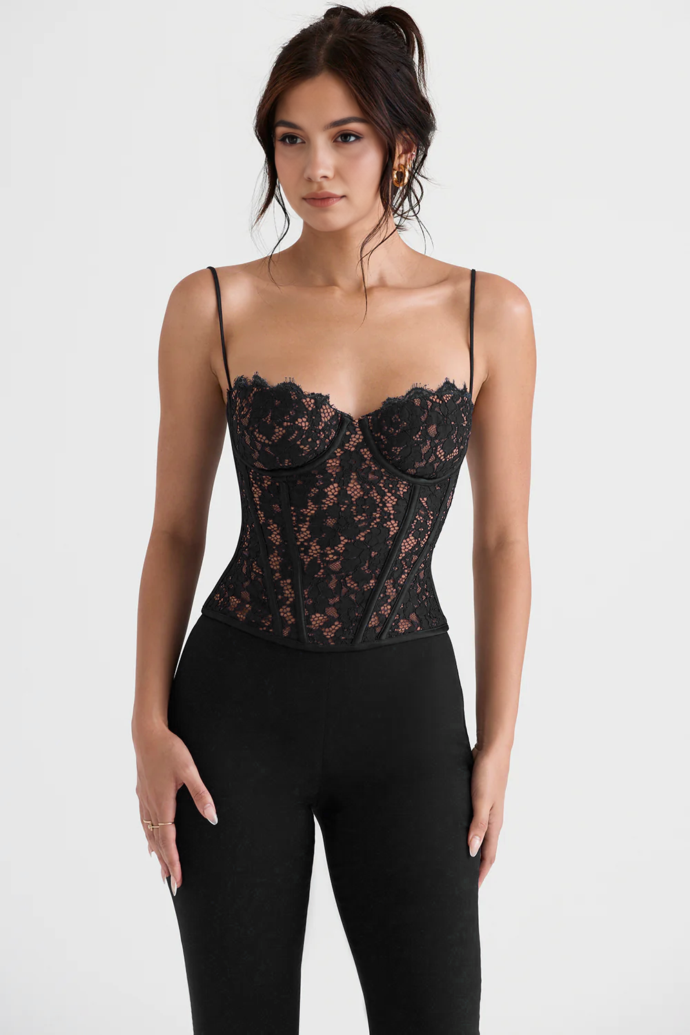 Corset en Dentelle Noir Samantha