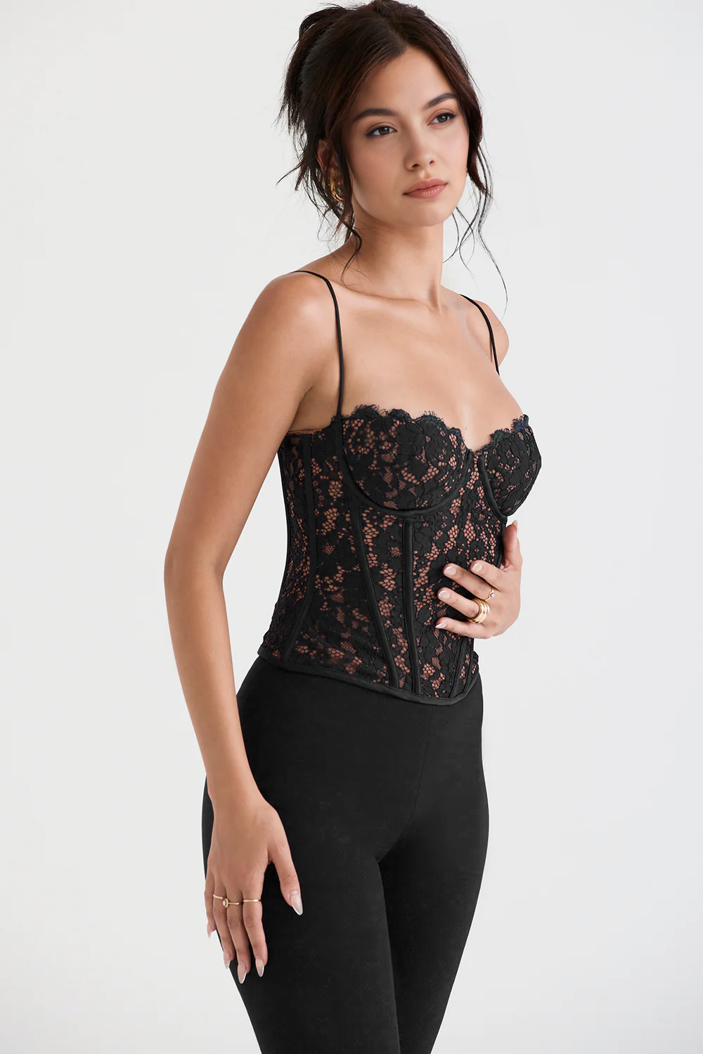 Corset en Dentelle Noir Samantha