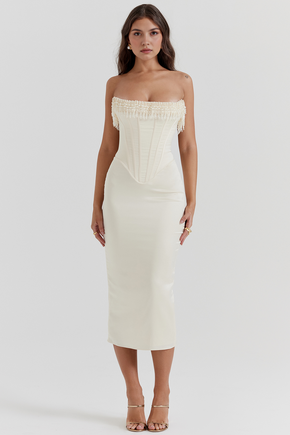 Robe Corset Blanche Luize