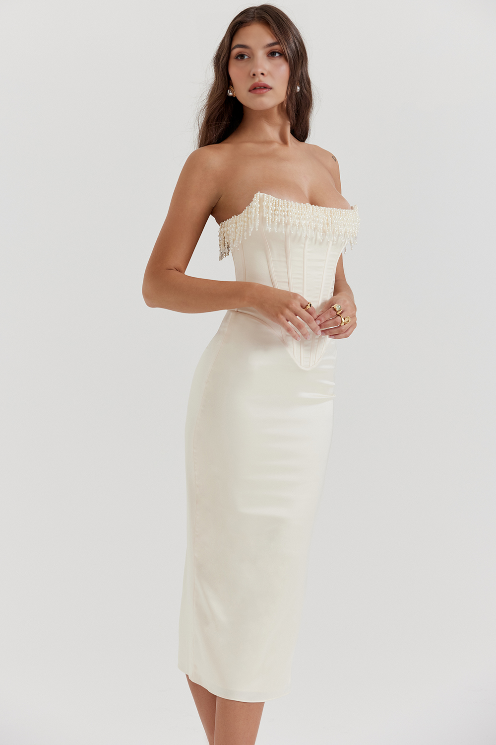 Robe Corset Blanche Luize